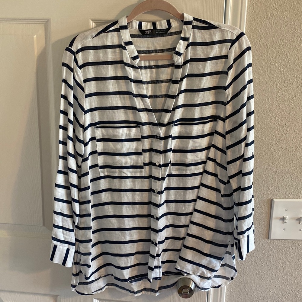 Zara fashion top worn once or twice